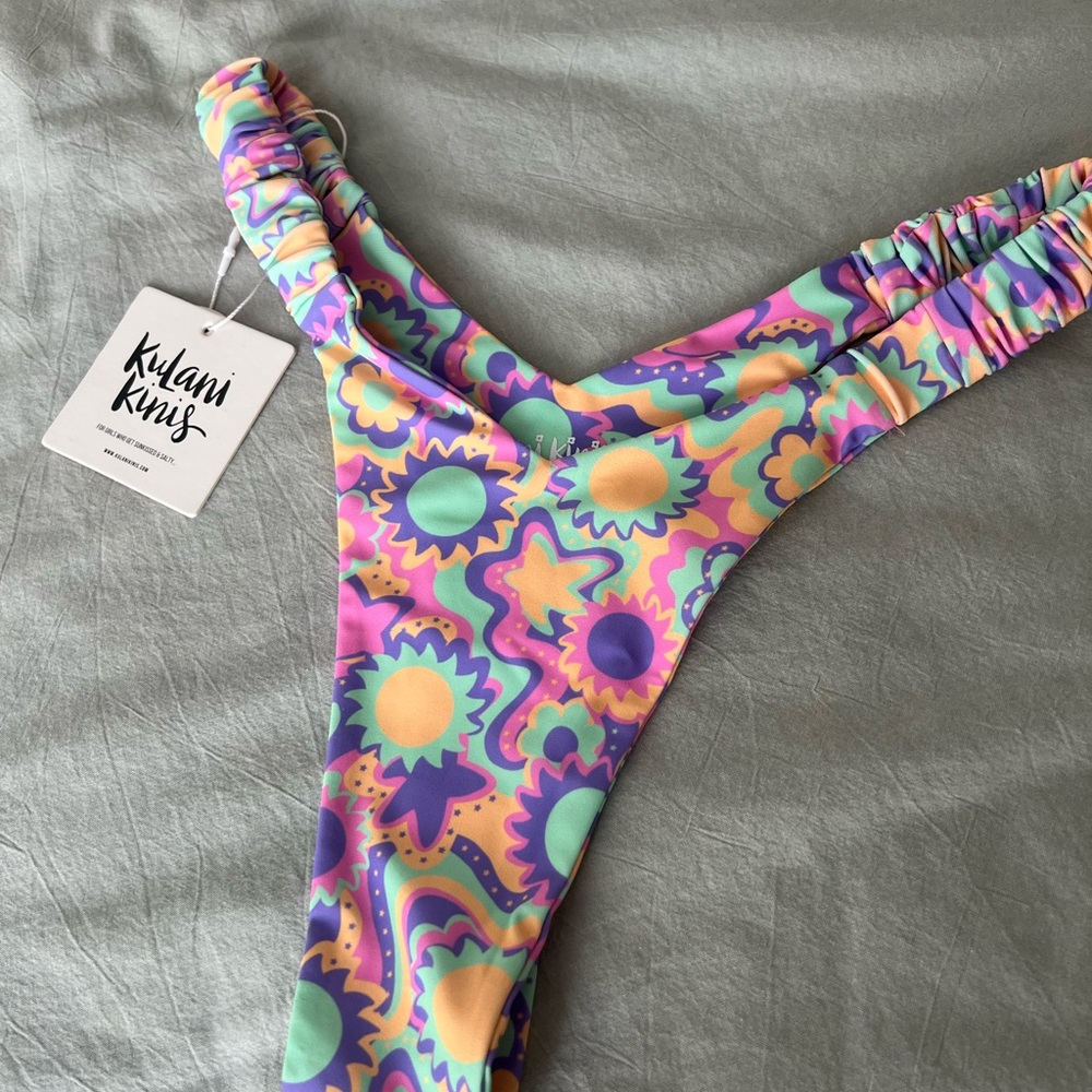 Kulani Kinis Mint Melody Floral Bikini Bottom